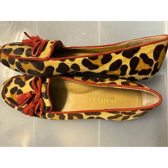 Vaneli Leopard Print with Bow Shoes Flats Animal Print Size 7M - Picture 5 of 10